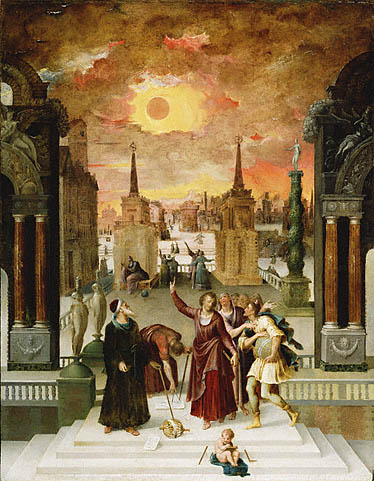 Antoine Caron Dionysius Areopagite and the eclipse of Sun